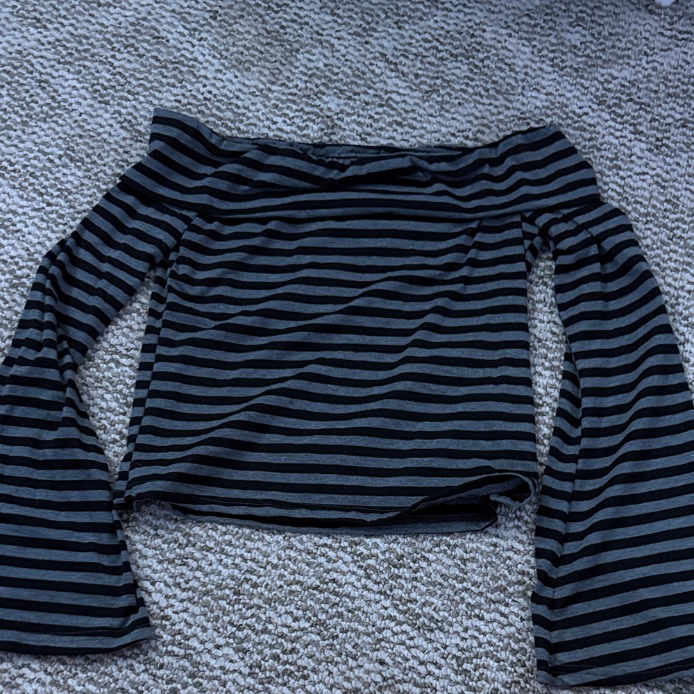 Striped Off-Shoulder Top